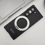 Magnetic Ring Stand Case with Front Screen Protector for Samsung Galaxy Z Fold 6 | Slim Grip & Full Body Coverage