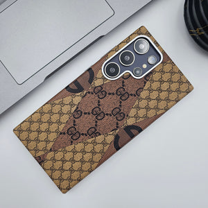 Samsung Galaxy S24 Ultra Thin GD Pattern Case With Metal Camera Bump