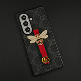 Luxury GG Bee Stripe Designer Case for Samsung Galaxy Z Fold 8 Ultra