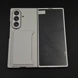Luxury Leather Cardholder Kickstand Case with Front Screen Guard for Samsung Galaxy Z Fold 8 Ultra