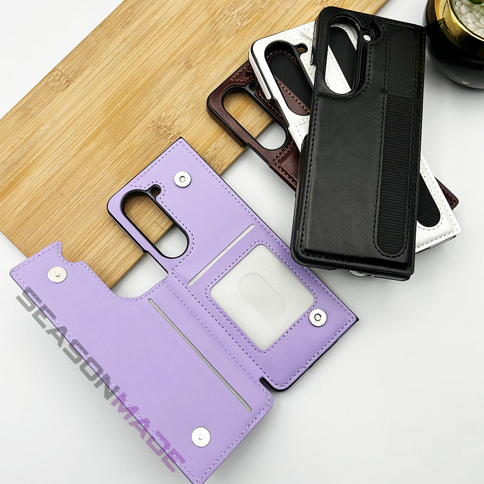 Samsung Galaxy Z Fold 5 Puffer With Cardholder Case Cover
