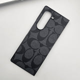 Samsung Galaxy Z Fold 5 Luxury Brand Pattern CC PU Leather Case Cover