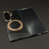 Premium Transparent Case with 360° Rotating Kickstand for Samsung Galaxy Z Fold 7 | No-Yellowing | Sleek Fit