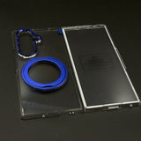 Premium Transparent Case with 360° Rotating Kickstand for Samsung Galaxy Z Fold 7 | No-Yellowing | Sleek Fit