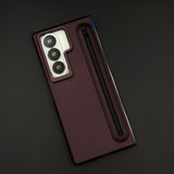 Matte Case with Pen Slot & Front Screen Protector for Samsung Galaxy Z Fold 6