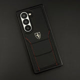 FR Stitched PU Leather Case for Samsung Galaxy Z Fold 7 | Luxury Protective Edition