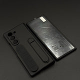 Smooth Silk Feel Silicone Case with Kickstand & Wristband for Samsung Galaxy Z Fold 7 | Front Screen Protector