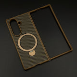 Carbon Fiber MagSafe Case for Samsung Galaxy Z Fold 7 | Rotating Ring Stand | Ultra Slim & Magnetic