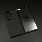 Carbon Texture MagSafe Case for Samsung Galaxy Z Fold 6 | Front Screen Protector | Slim & Durable
