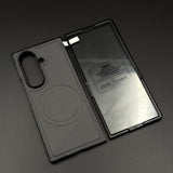Carbon Texture MagSafe Case for Samsung Galaxy Z Fold 6 | Front Screen Protector | Slim & Durable