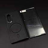 Leather MagSafe Case Hinge Protection for Samsung Galaxy Z Fold 6 | Front Screen Glass