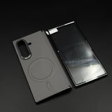 Leather MagSafe Case Hinge Protection for Samsung Galaxy Z Fold 6 | Front Screen Glass