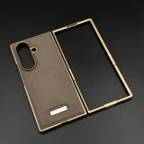 Stitch Leather Case Hidden MagSafe for Samsung Galaxy Z Fold 5
