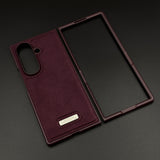Stitch Leather Case Hidden MagSafe for Samsung Galaxy Z Fold 5