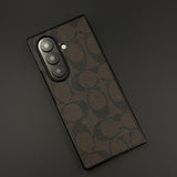 Samsung Galaxy Z Fold 7 Luxury Brand Pattern CC PU Leather Case Cover