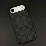 CC Pattern PU Leather Case for iPhone 17 Air | Monogram Soft Touch Protection
