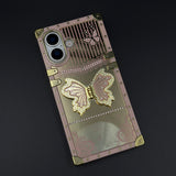 Luxury Butterfly Trunk Phone Case Cover for iPhone 17 | Gold Mirror Finish | Diamond Butterfly