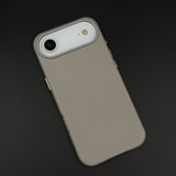 Minimalist Leather Logo Phone Case Cover for iPhone 17 Air | Slim Premium Everyday Protection