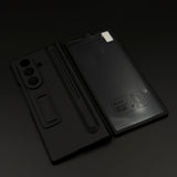 Matte Phone Case Cover with Pen & Holder for Samsung Galaxy Z Fold 7 | Kickstand | Hinge & Front Screen Protection