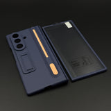 Matte Phone Case Cover with Pen & Holder for Samsung Galaxy Z Fold 7 | Kickstand | Hinge & Front Screen Protection