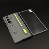 Matte Phone Case Cover with Pen & Holder for Samsung Galaxy Z Fold 7 | Kickstand | Hinge & Front Screen Protection