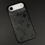 Branded Monogram Pattern Mobile Case Cover for iPhone 17 Air | Artisan Embossed Leather | Premium Feel