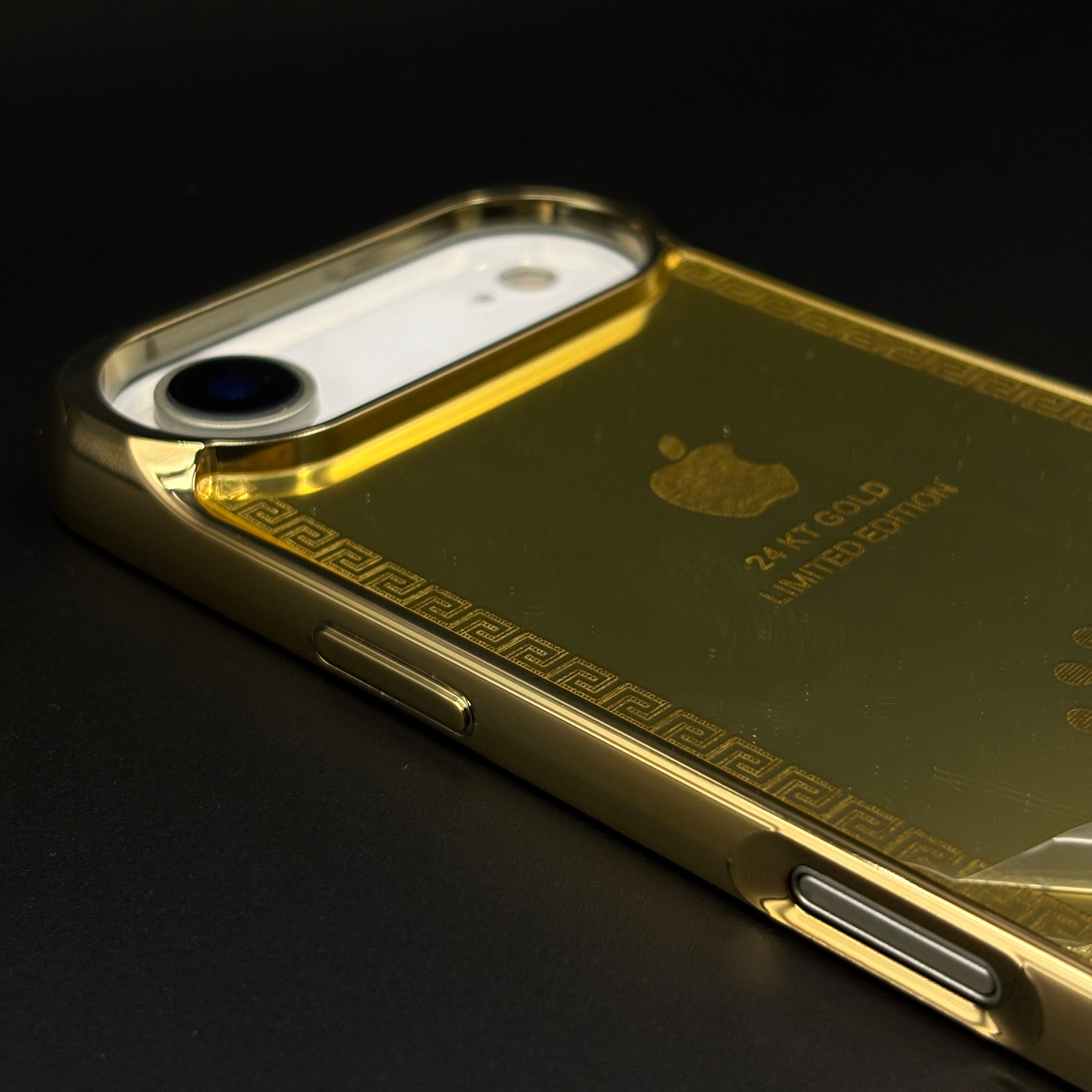 Handcrafted 24K Gold Plated Branded Watch Brand with Logo for iPhone 17 Air | Reflective Gold Finish