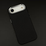 Carbon Fiber Slim Mobile Case Cover for iPhone 17 Air | Rare Aramid Texture Finish | Real Carbon Fibre Feel | Hidden MagSafe