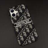 Embroidered Designer Fabric CD Case for iPhone 17 | Sophisticated Slim Cover