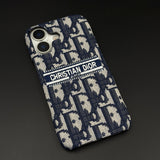 Embroidered Designer Fabric CD Case for iPhone 17 | Sophisticated Slim Cover