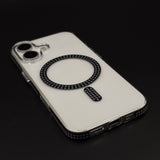 Diamond Rhinestone MagSafe Clear Case for iPhone 17 | Anti-Yellow Protection