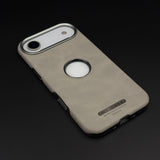 Logo Cut Hidden MagSafe Leather Mobile Case Cover for iPhone 17 Air | Exposed Apple Logo