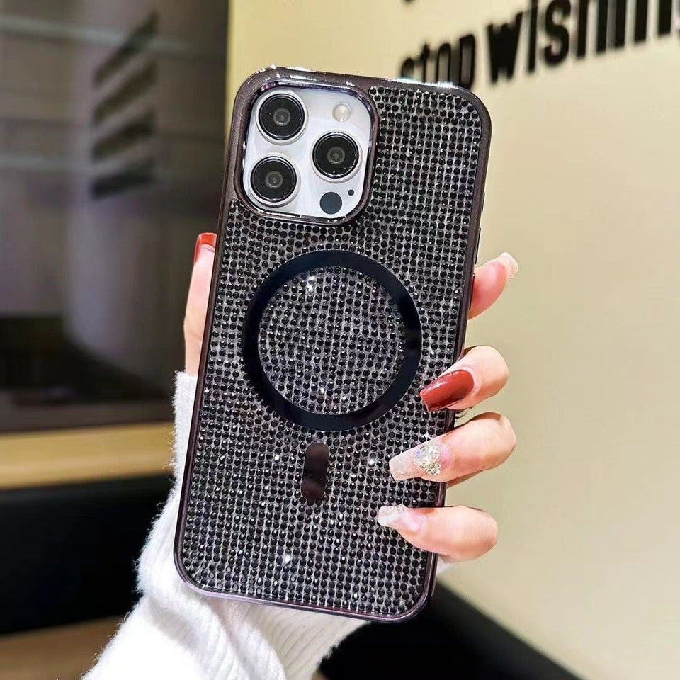 iPhone Rhinestone Diamond Bling Glitter Case With Magsafe