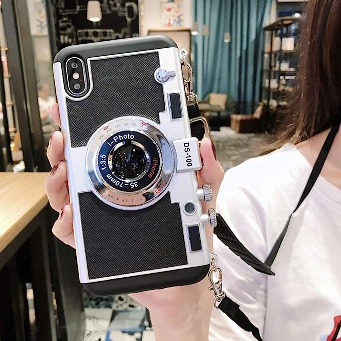 iPhone 15 Series 3D Retro Vintage Camera Case Cover