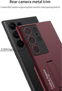 Samsung Galaxy S22 Ultra Frost Kickstand Camera Protection Case Cover