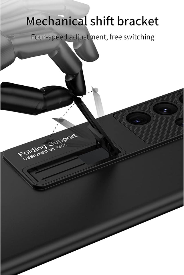 Samsung Galaxy S22 Ultra Frost Kickstand Camera Protection Case Cover