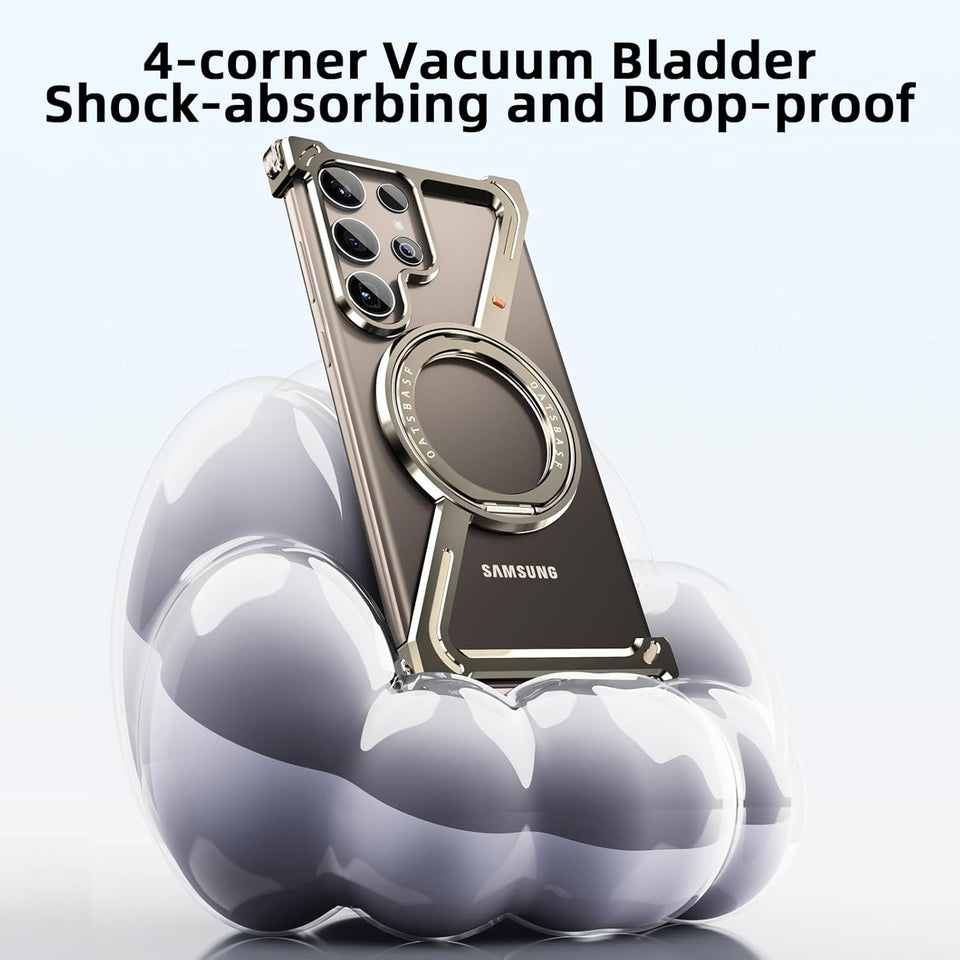 Samsung Galaxy S25 Ultra Z Shape Aluminium Metal Rotating Kickstand Frameless Design