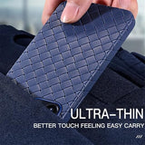 iPhone Luxury Weave Pattern Ultra Thin Light Weight Matte Case