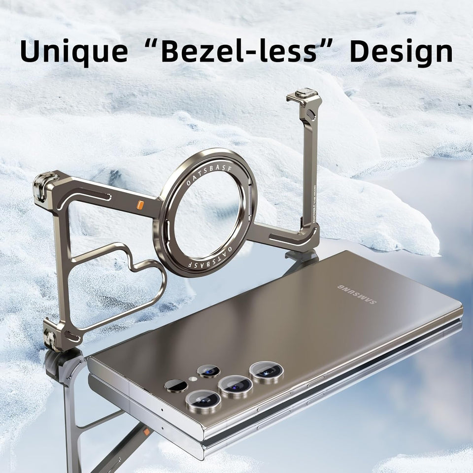 Samsung Galaxy S25 Ultra Z Shape Aluminium Metal Rotating Kickstand Frameless Design