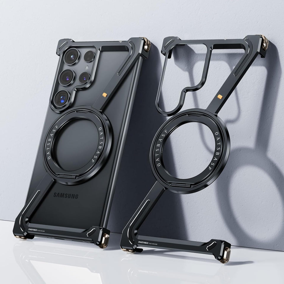 Samsung Galaxy S25 Ultra Z Shape Aluminium Metal Rotating Kickstand Frameless Design