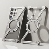 Samsung Galaxy S25 Ultra Z Shape Aluminium Metal Rotating Kickstand Frameless Design