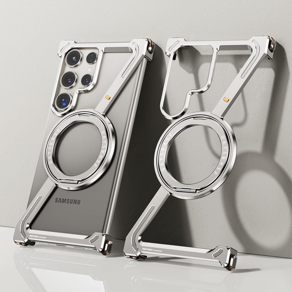 Samsung Galaxy S25 Ultra Z Shape Aluminium Metal Rotating Kickstand Frameless Design