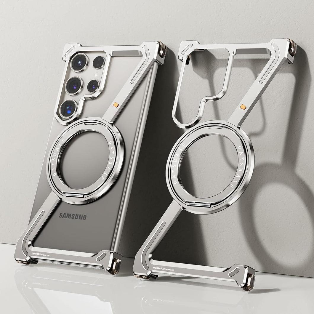 Samsung Galaxy S25 Ultra Z Shape Aluminium Metal Rotating Kickstand Frameless Design