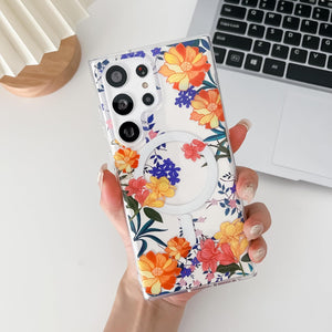 Samsung Galaxy S24 Ultra Vivid Floral Magsafe Case