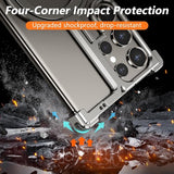 Samsung Galaxy S24 Ultra Metal Magsafe Case Magnetic Ring Kickstand Holder