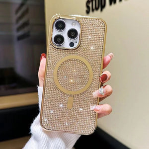 iPhone Rhinestone Diamond Bling Glitter Case With Magsafe