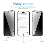 iPhone 15 Series Privacy HD Privacy AntiPeep Tempered Glass