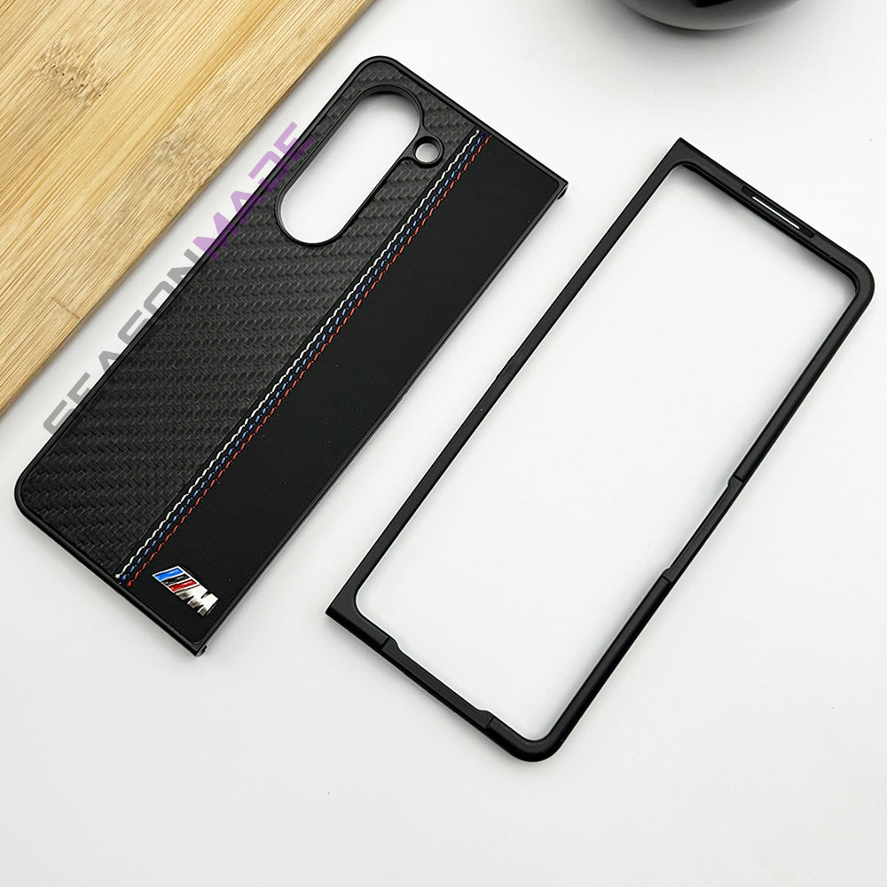 Samsung Galaxy Z Fold 5 Sport Series Performance M Carbon Stitched Case Cover