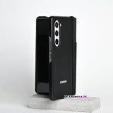 Samsung Galaxy Z Fold 5 Leather Flip Case With S-Pen Full Set Black