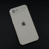 iPhone 16E Luxury Backplane Glass Chromatic Lens Shield Case Cover